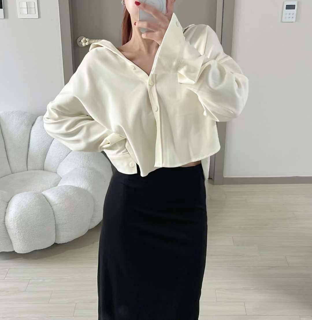 KITSCH韓國代購㊣女士新品人氣休閑熱賣真品25秋冬襯衫蕾絲衫KITSCH襯衫/蕾絲衫