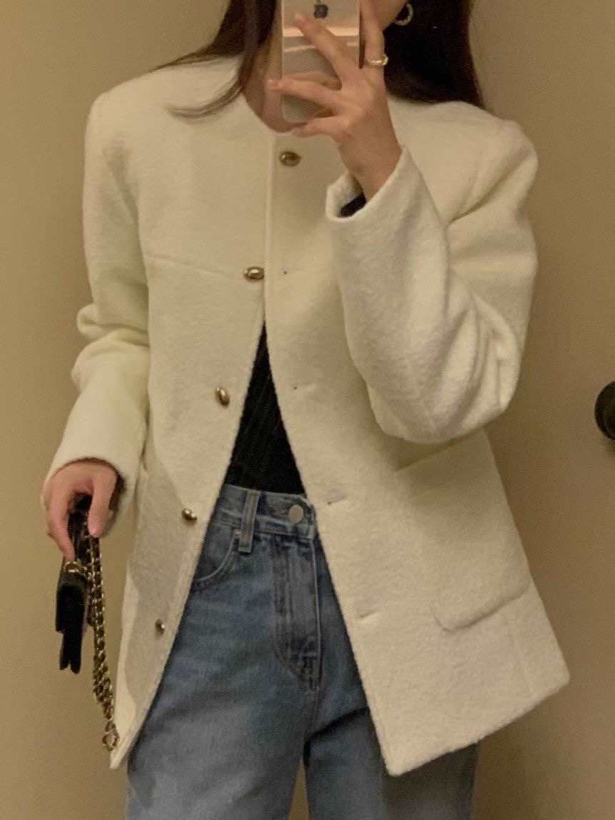 OSRO韓國代購㊣女裝新款推薦熱賣人氣職業休閑時尚夾克花呢OSRO夾克