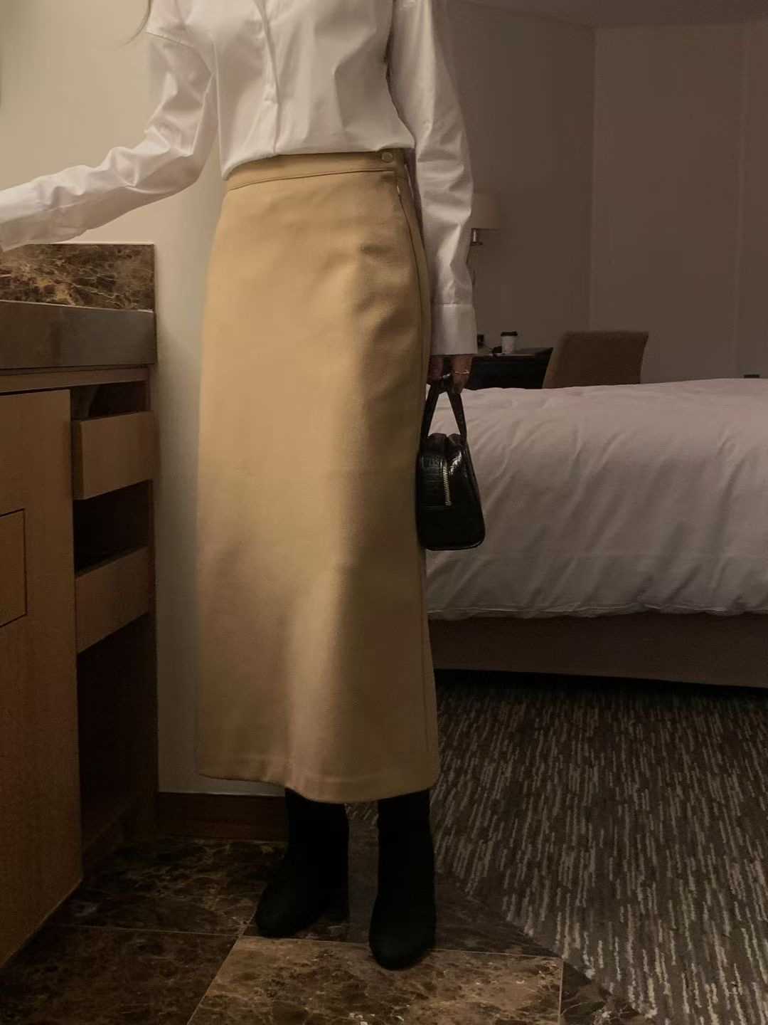 OSRO韓國代購㊣女裝新品休閑真品職業時尚熱賣人氣25秋冬長裙OSRO長裙