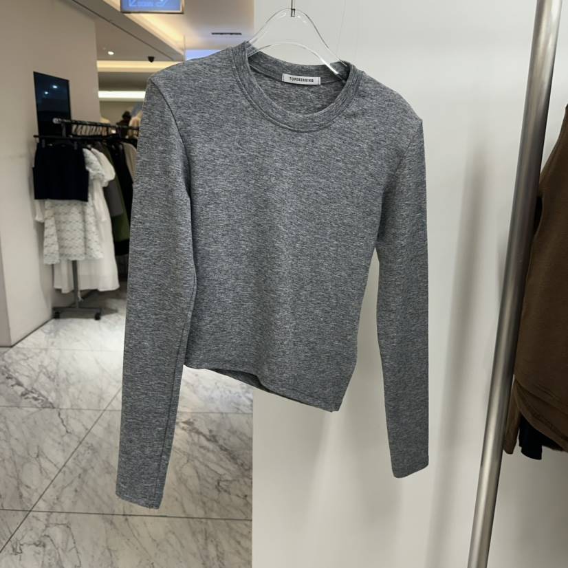 TOPDRESSING韓國直郵㊣女裝新品推薦時尚熱賣休閑職業長袖T恤TOPDRESSING長袖T恤
