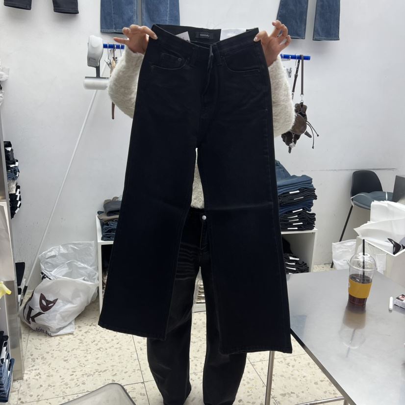 VANILLA J東大門㊣直郵女士新品職業人氣時尚熱賣推薦牛仔褲VANILLA J牛仔褲