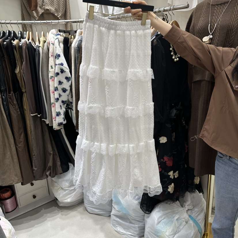 BIKINI東大門㊣直郵女裝新品真品職業人氣休閑時尚長裙蕾絲BIKINI長裙