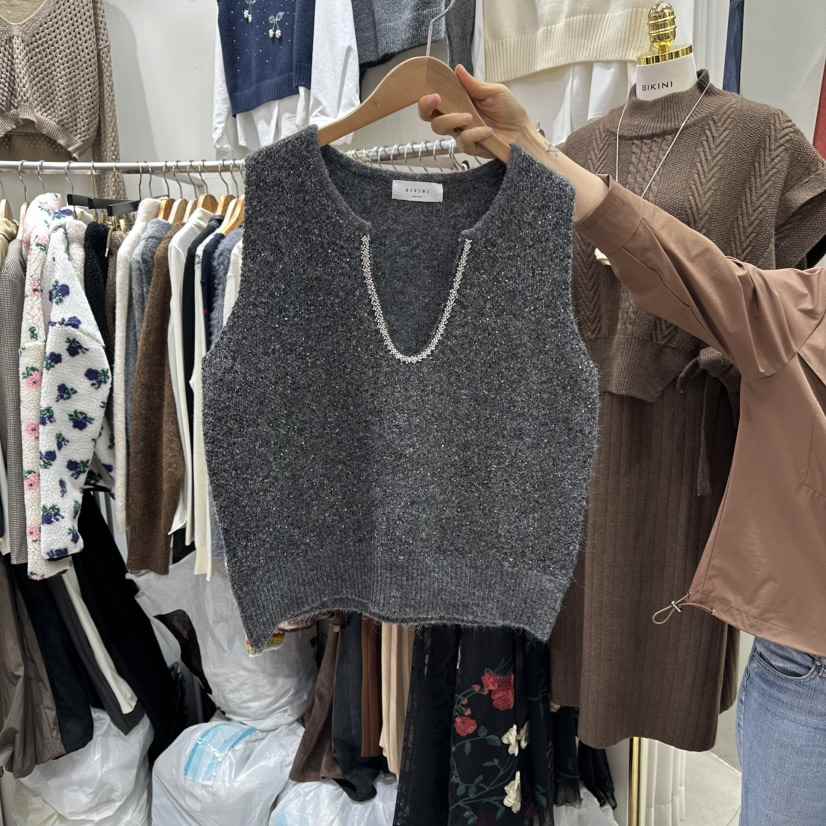 BIKINI東大門㊣實拍女士新品休閑熱賣推薦時尚25秋冬吊帶背心BIKINI吊帶/背心