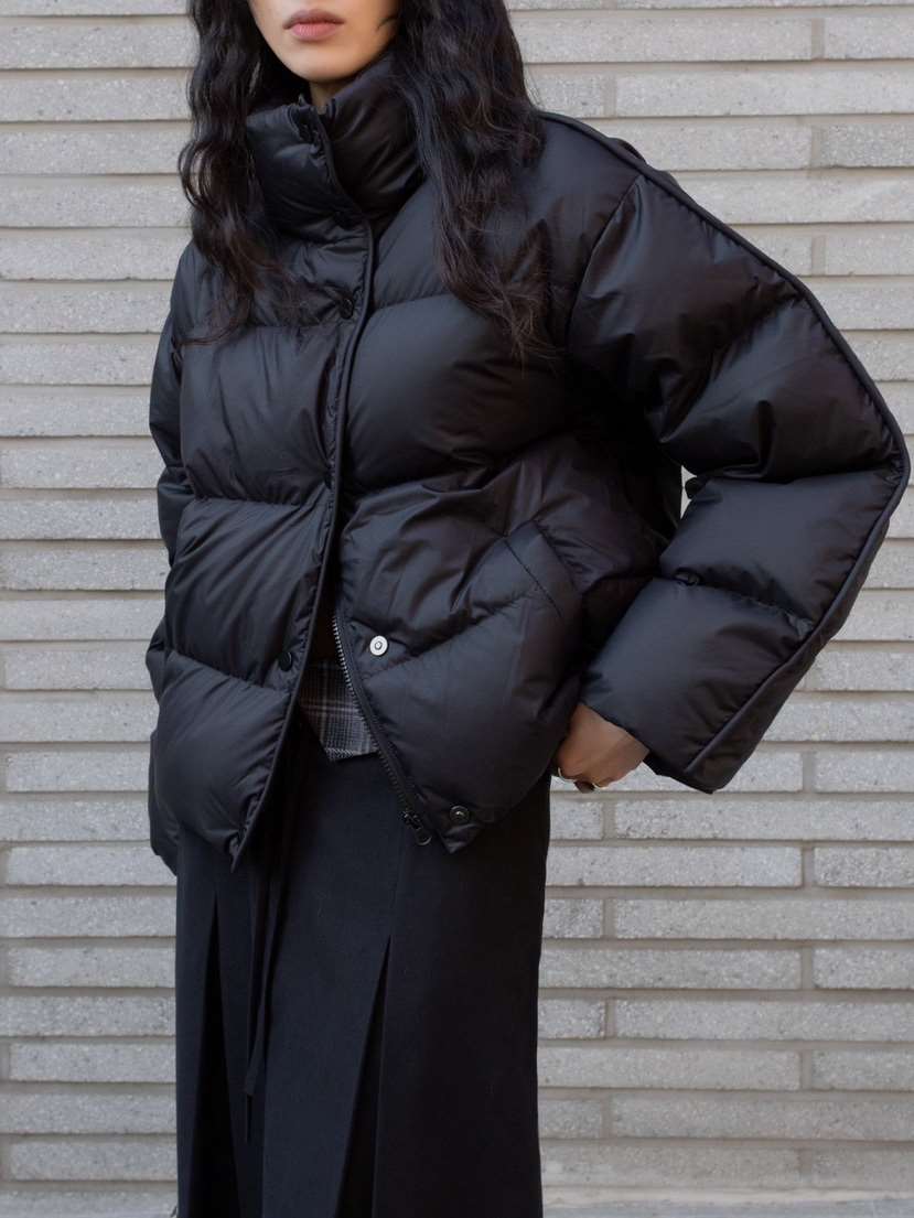 INSSENSE-A東大門㊣實拍女士新款推薦短款棉服特價高領填充鴨絨INSSENSE-A短款棉服