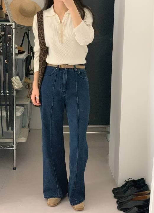 STELLA韓國直郵㊣女裝新款人氣真品25秋冬時尚牛仔褲不含腰帶STELLA牛仔褲