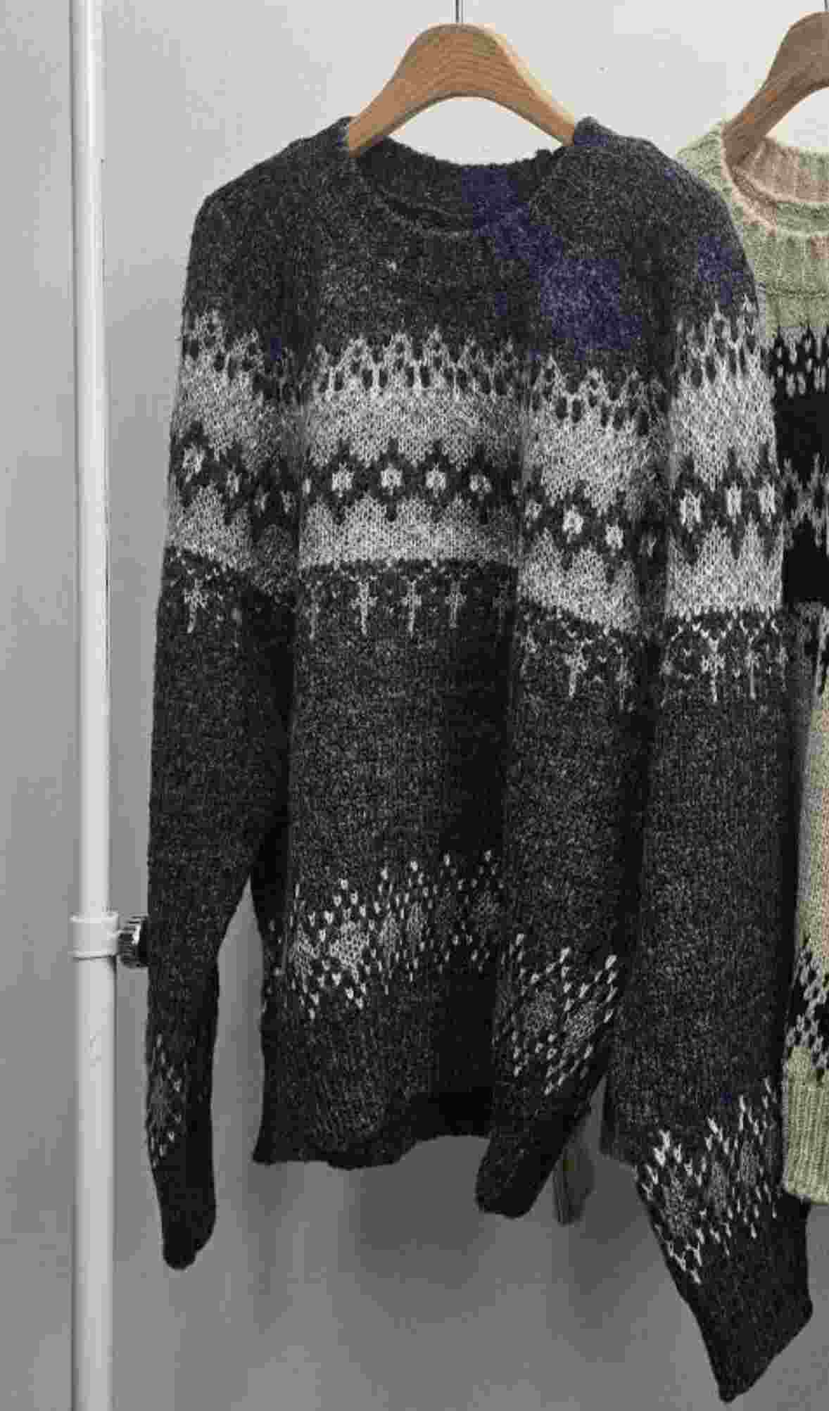 HIGH COLOR/NODI韓國代購㊣女裝新品25秋冬熱賣時尚職業毛衣HIGH COLOR/NODI毛衣