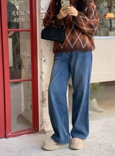 STELLA東大門㊣直郵女裝新款休閑25秋冬熱賣時尚人氣牛仔褲STELLA牛仔褲