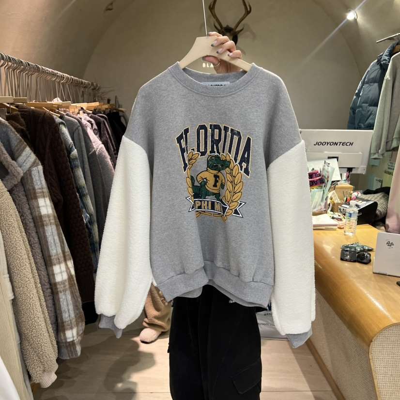 BLACKFRIDAY東大門㊣實拍女裝新款推薦時尚人氣職業衛衣加絨BLACK FRIDAY衛衣