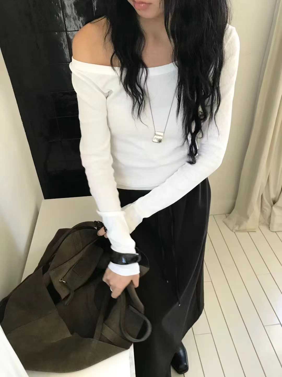 AVANDACE韓國直郵㊣女士新款人氣休閑25秋冬熱賣職業長袖T恤AVANDACE長袖T恤