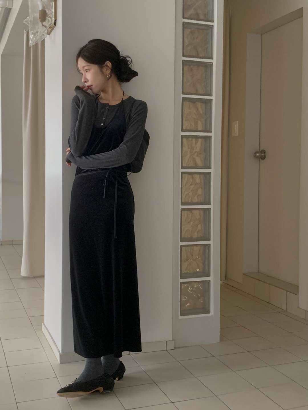 MIELLE-미엘르-OT韓國代購㊣女士新款推薦連衣裙不含內搭纖維MIELLE-미엘르-OT連衣裙