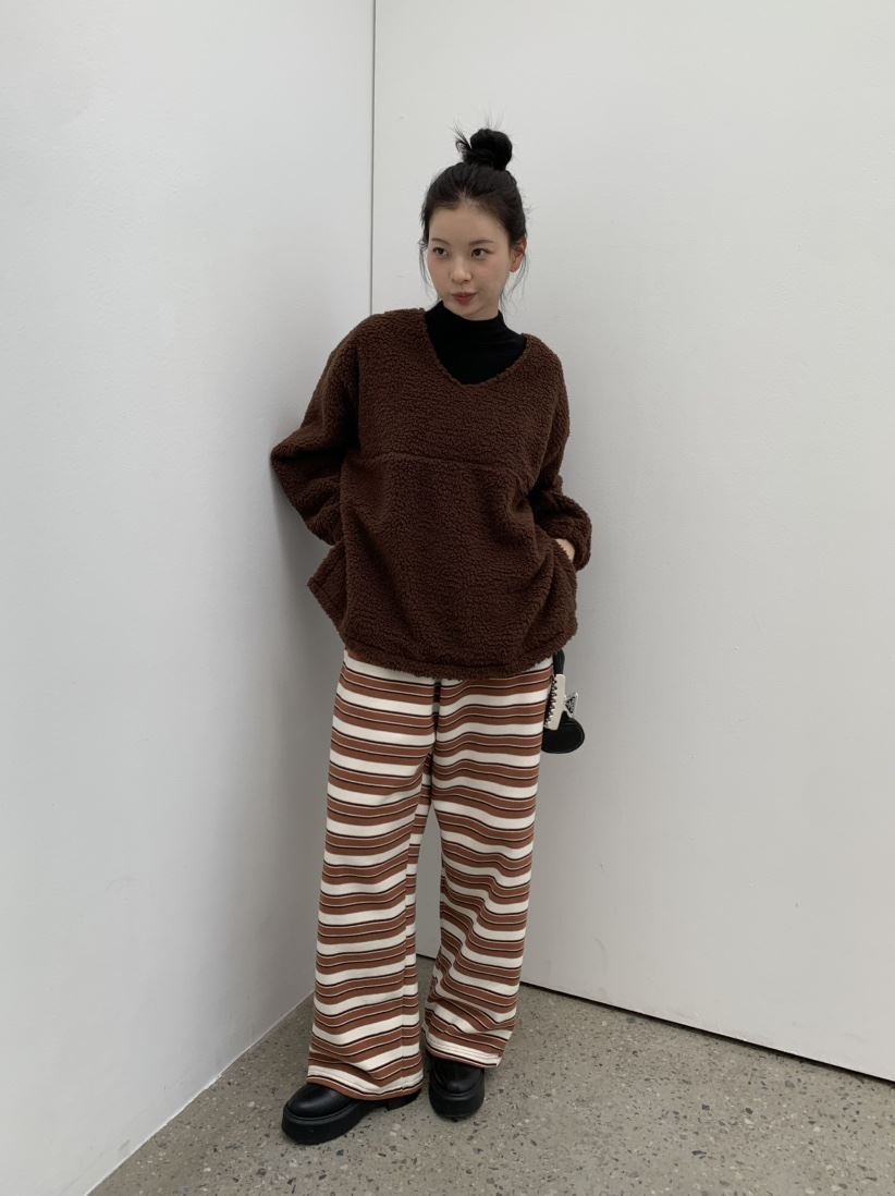 LOVE MY SANTA韓國直郵㊣女裝新款25秋冬時尚真品人氣休閑褲Santa/LOVE MY SANTA休閑褲