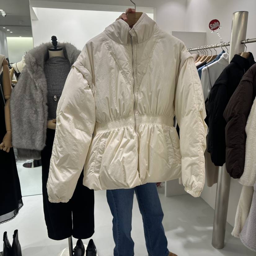 AHOY東大門㊣代購女士新款休閑時尚職業短款羽絨服填充鴨絨AHOY短款羽絨服