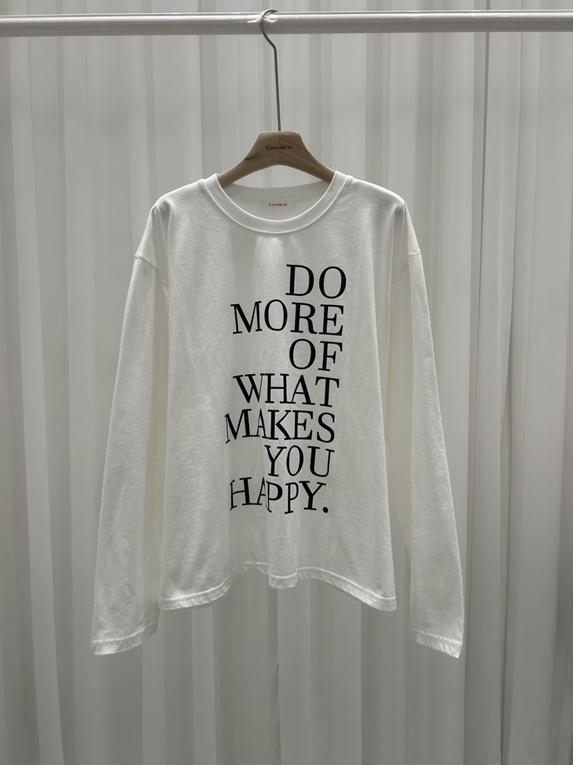 IF YOU SAY SO/PLUM-Q東大門㊣實拍女裝新款休閑長袖T恤IF YOU SAY SO/PLUM-Q長袖T恤