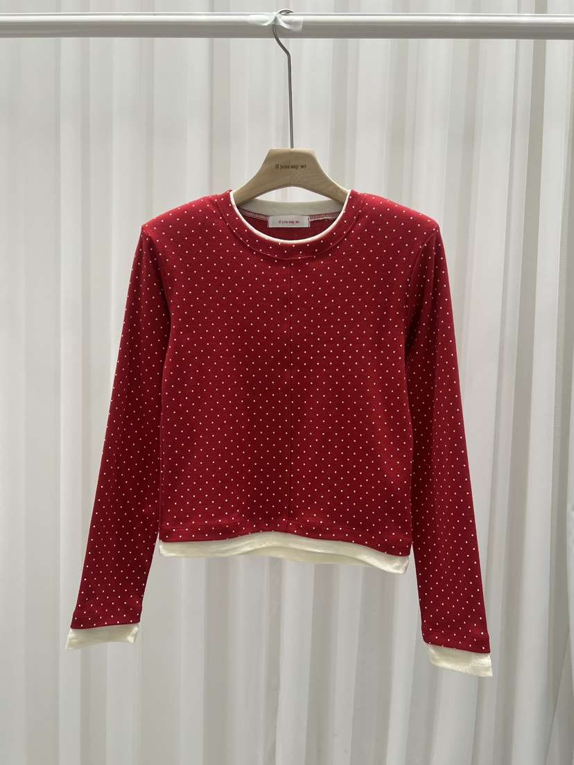 IF YOU SAY SO/PLUM-Q東大門㊣直郵女裝新款休閑長袖T恤IF YOU SAY SO/PLUM-Q長袖T恤