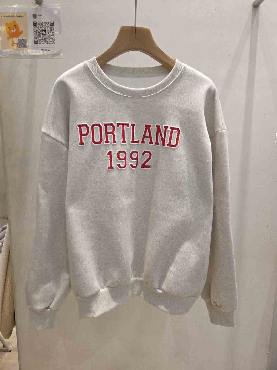 JAMES 제임스東大門㊣實拍女裝新品25秋冬人氣熱賣衛衣加絨JAMES衛衣