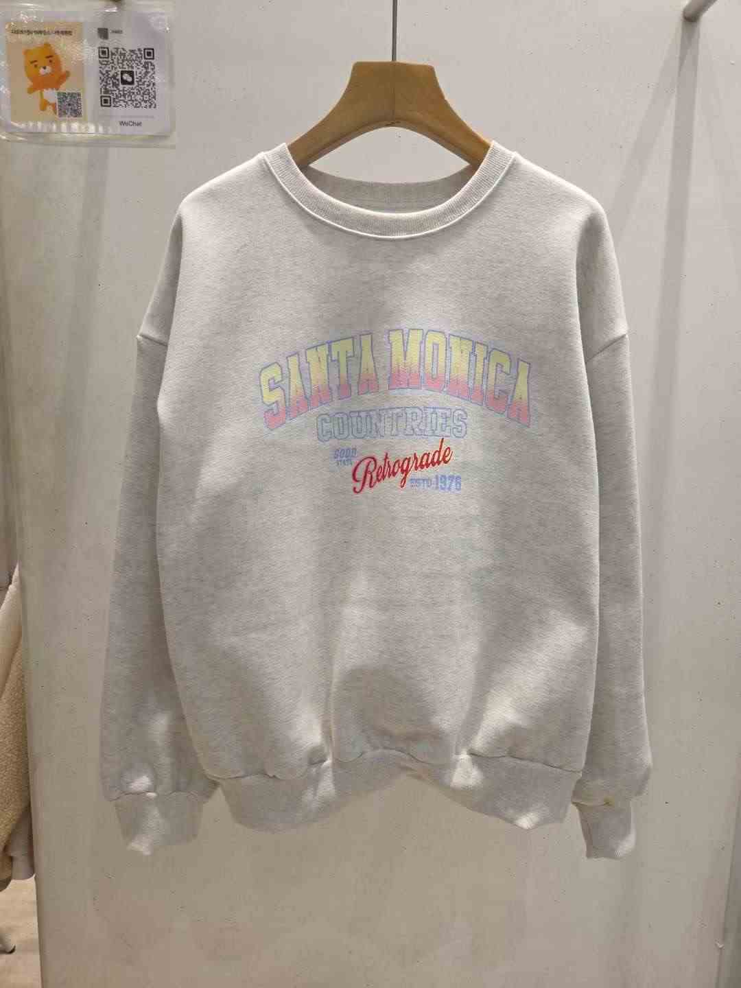 JAMES 제임스東大門㊣實拍女士新品熱賣時尚25秋冬衛衣加絨JAMES衛衣