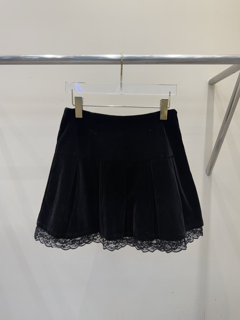 81 MARKET-L東大門㊣代購女士新品時尚推薦熱賣人氣短裙絨81 MARKET-L短裙