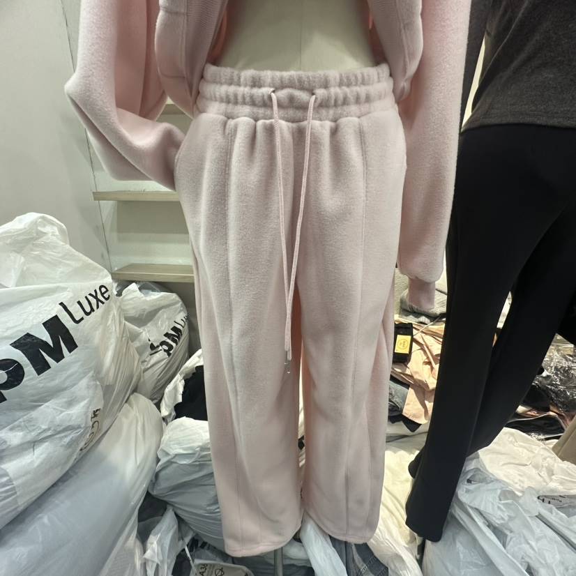 MAGNOLIA36-L韓國代購㊣女士新品休閑熱賣時尚25秋冬休閑褲抓絨MAGNOLIA36-L休閑褲