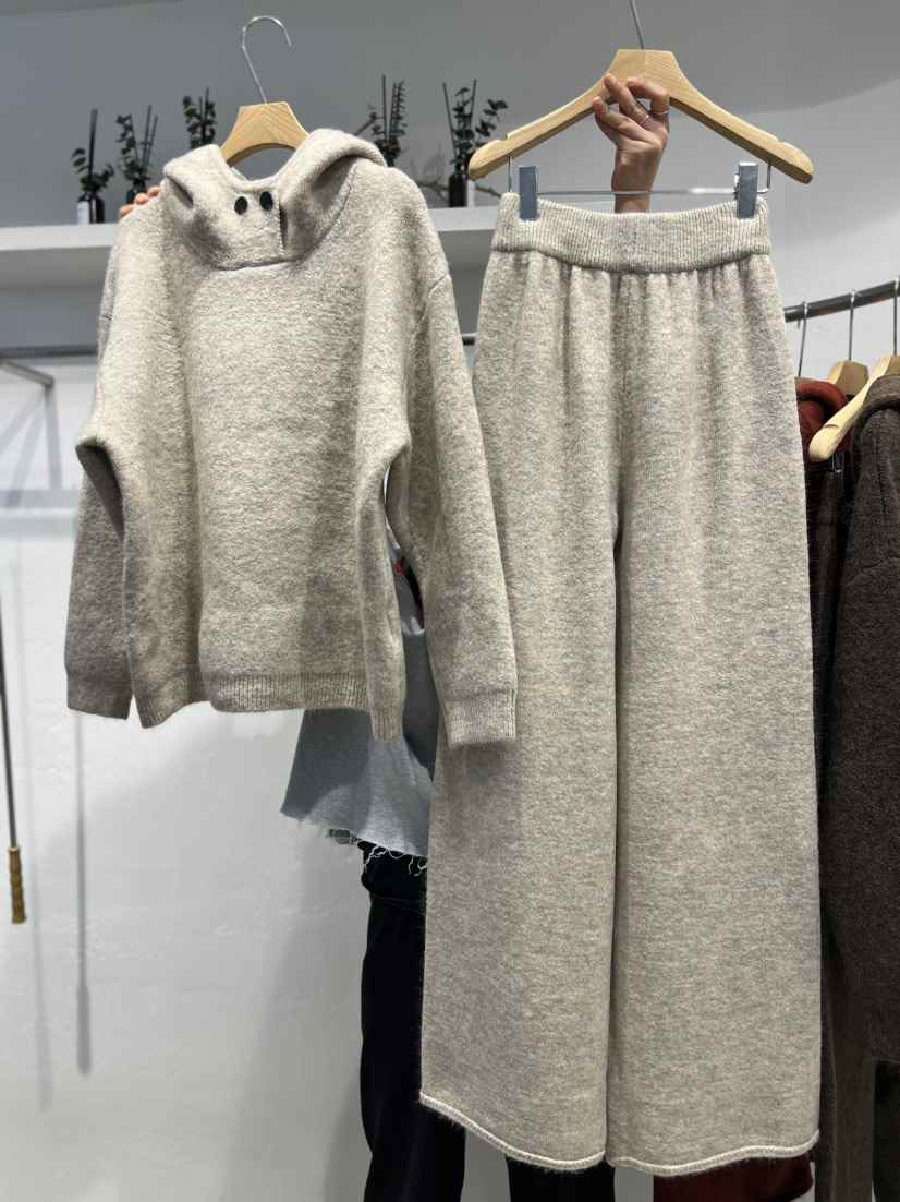 OLA韓國直郵㊣女裝新品推薦真品人氣休閑25秋冬時尚套裝連帽mellor/OLA套裝