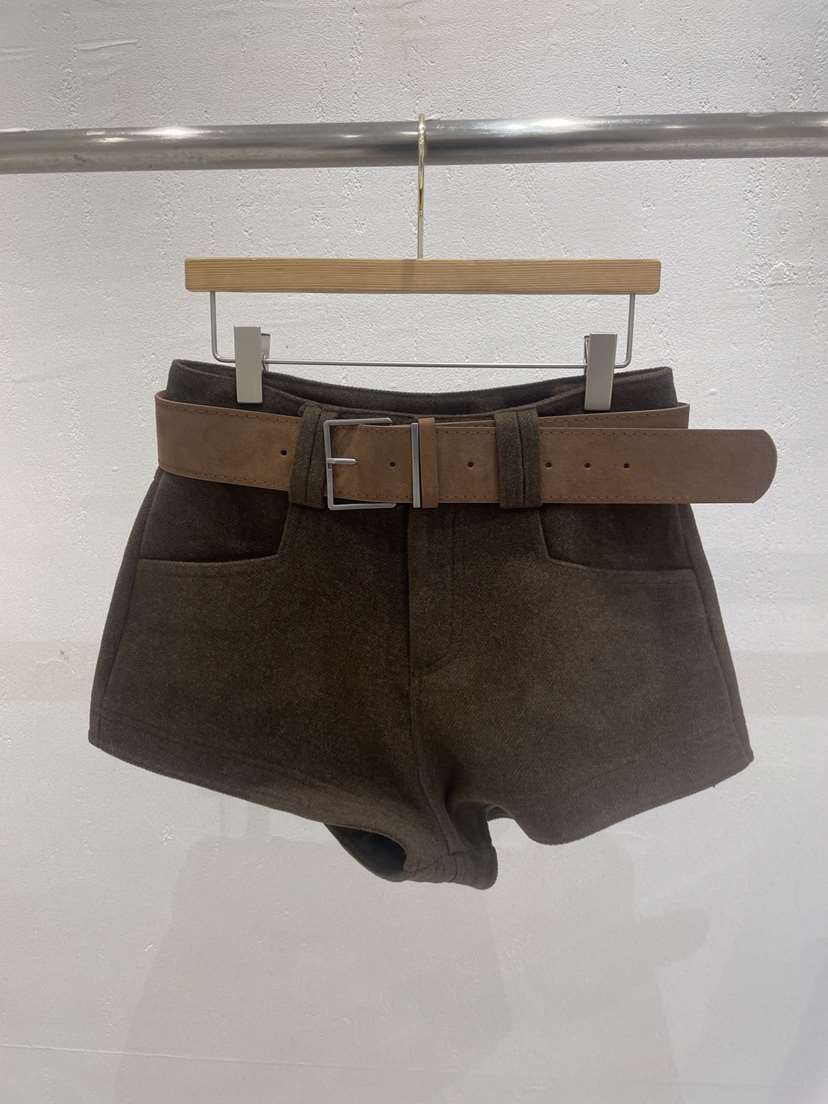 KC MARKET韓國直郵㊣女裝新品熱賣推薦職業短褲不含腰帶系帶KC MARKET短褲