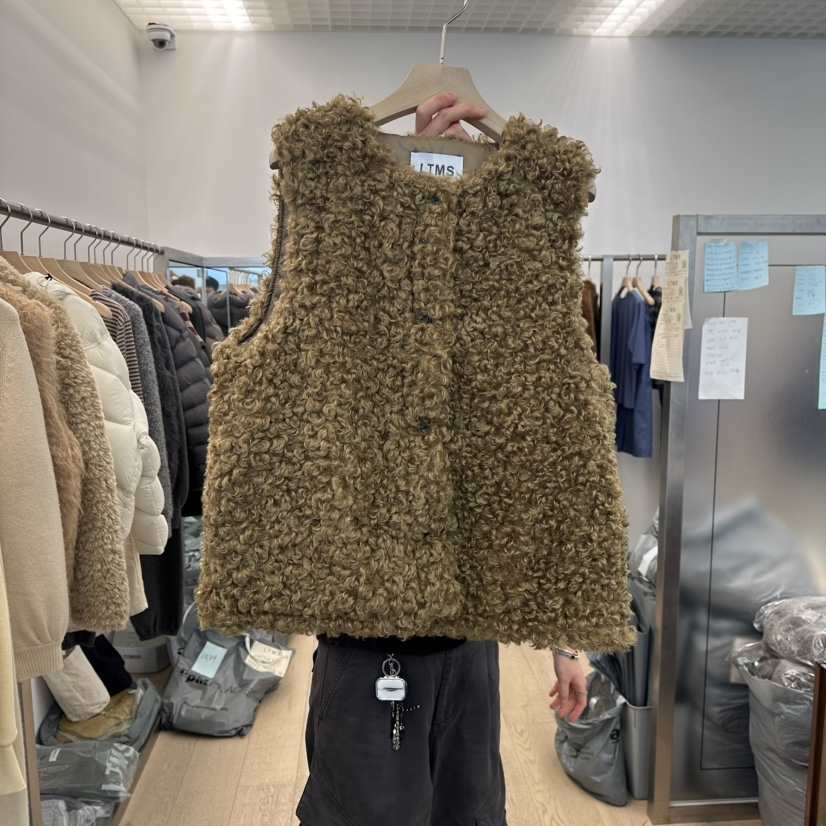 LTMS東大門㊣代購女裝新品人氣真品25秋冬休閑推薦馬甲抓絨LTMS馬甲