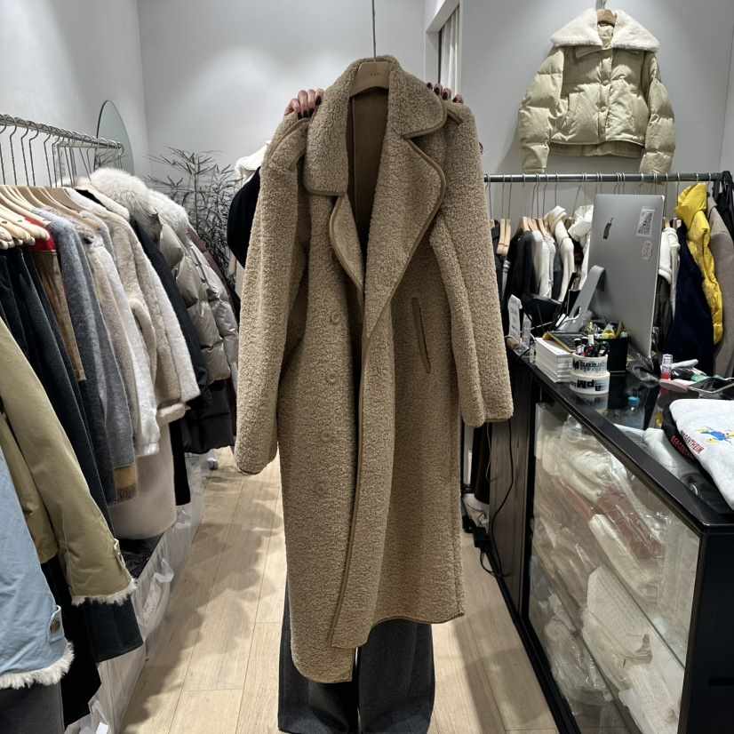 DDAY韓國代購㊣女裝新品休閑熱賣人氣真品職業時尚中長款大衣DDAY中長款大衣