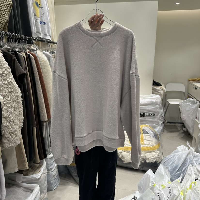 AT THE END韓國代購㊣女裝新品熱賣休閑人氣職業衛衣加絨AT THE END衛衣