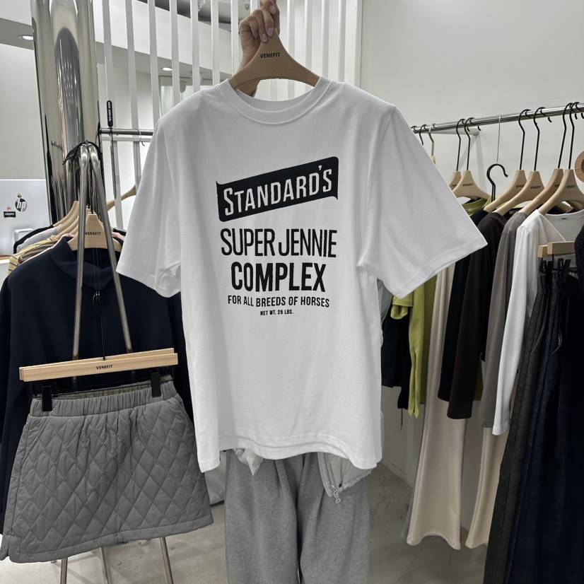 VENEFIT東大門㊣實拍女士新款職業推薦25秋冬真品人氣時尚T恤VENEFIT/JENNIET恤