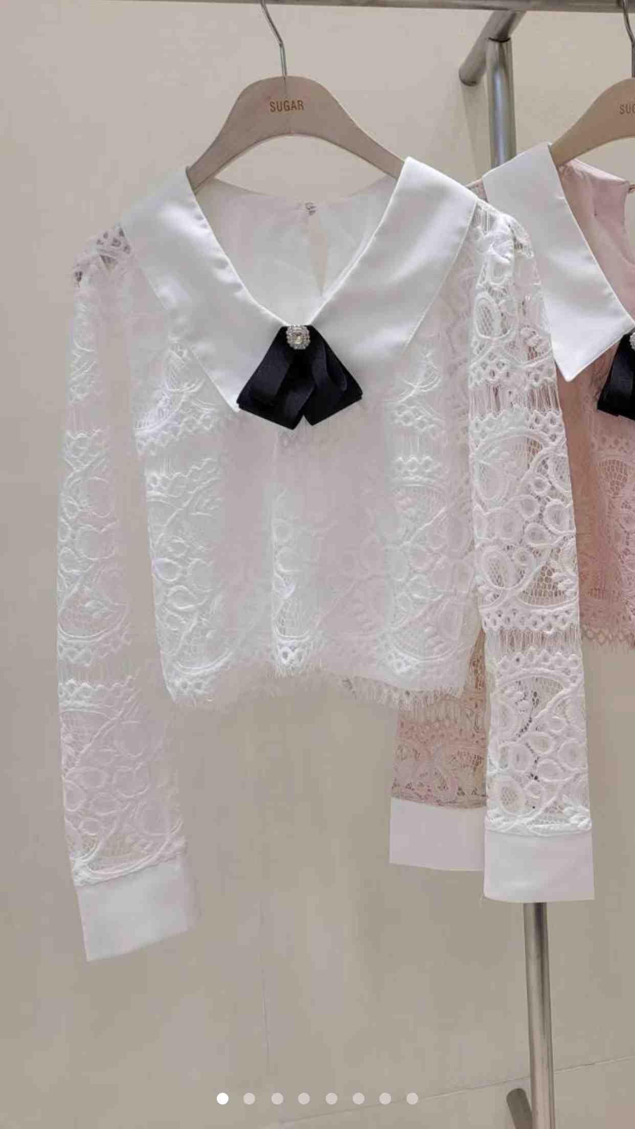 SUGAR-슈가-T東大門㊣直郵女裝新款人氣推薦休閑襯衫蕾絲衫SUGAR襯衫/蕾絲衫