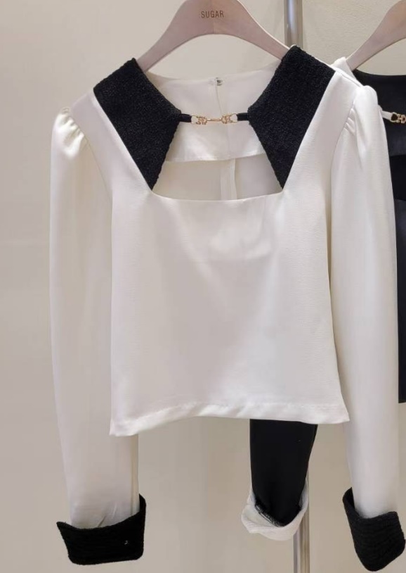 SUGAR-슈가-T東大門㊣實拍女裝新款時尚人氣25秋冬襯衫蕾絲衫SUGAR襯衫/蕾絲衫