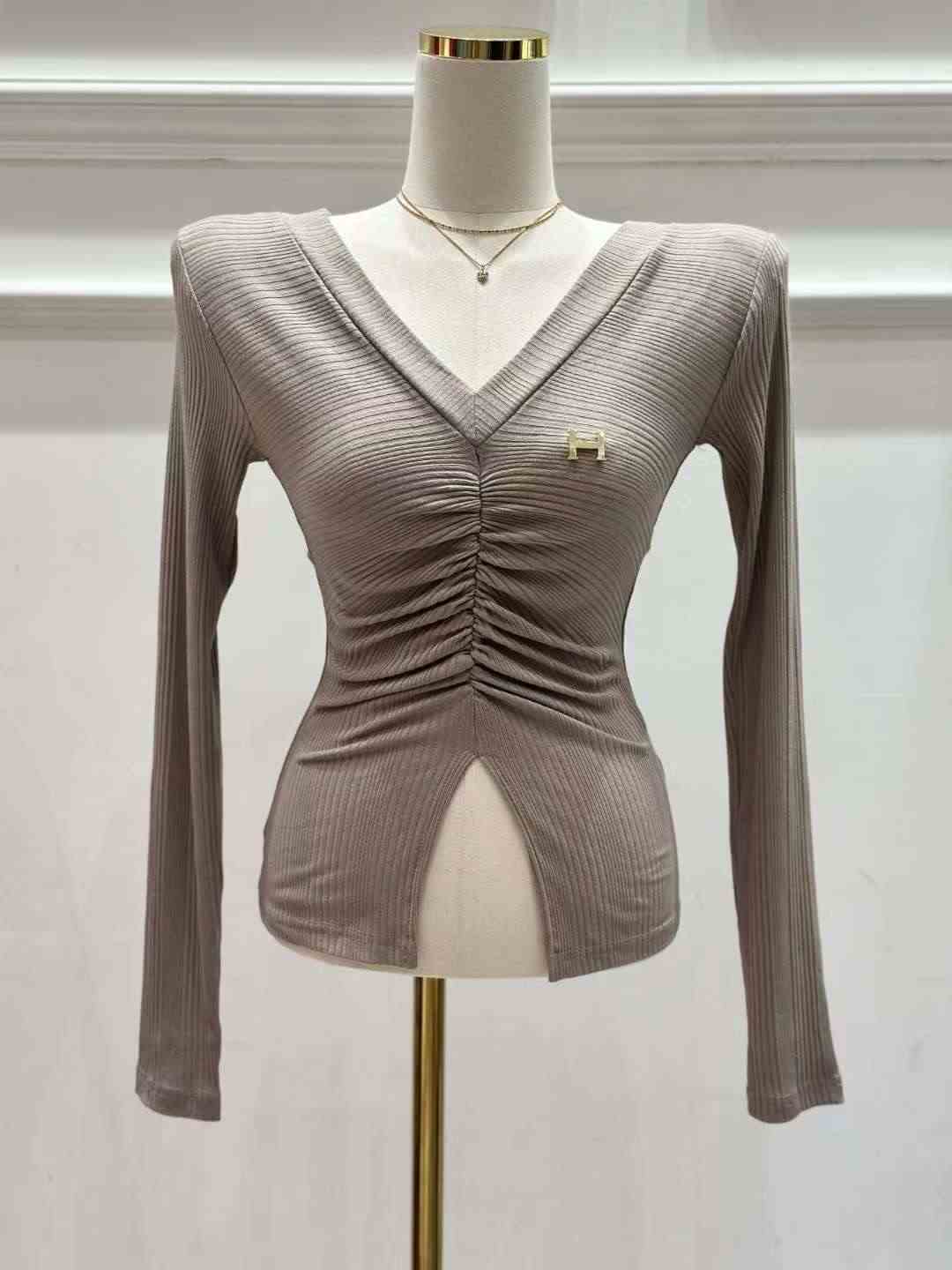 HEE SHOP韓國代購㊣女裝新款25秋冬人氣熱賣真品職業長袖T恤HEE SHOP長袖T恤