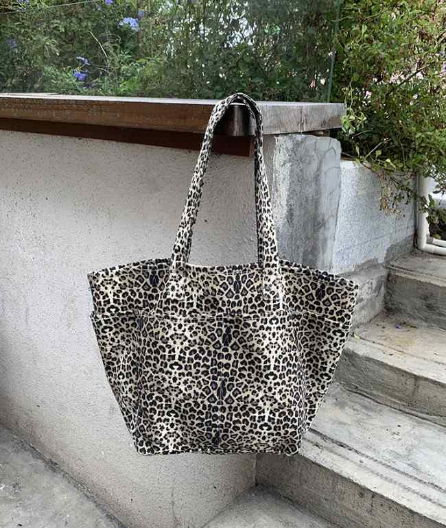 POSH BLUE韓國直郵㊣女士新品職業真品單肩斜跨包口袋豹紋POSH BLUE單肩/斜跨包