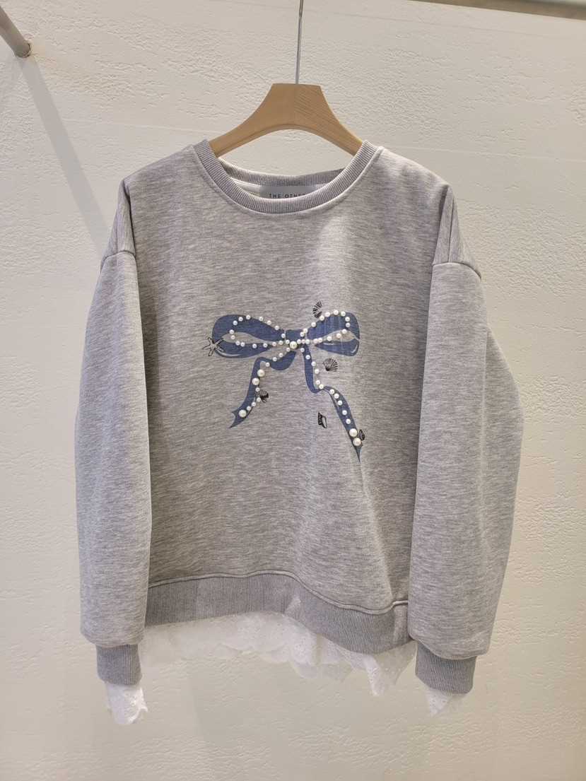 THE OTHER韓國直郵㊣女士新款職業推薦真品衛衣加絨羊毛刺繡THE OTHER衛衣