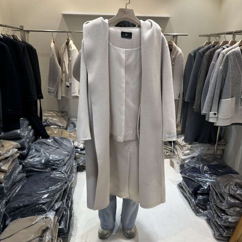 HER東大門㊣直郵女裝新款人氣真品時尚熱賣推薦職業中長款大衣HER中長款大衣