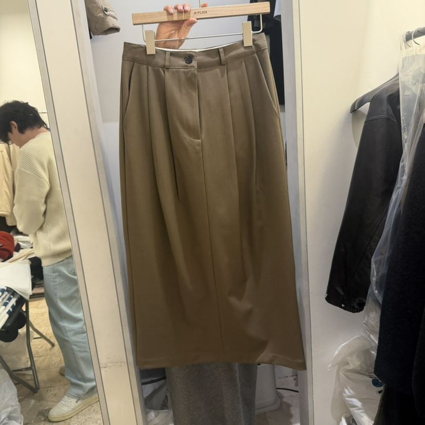 A Flan韓國直郵㊣女裝新款時尚25秋冬熱賣休閑人氣長裙打折A Flan長裙