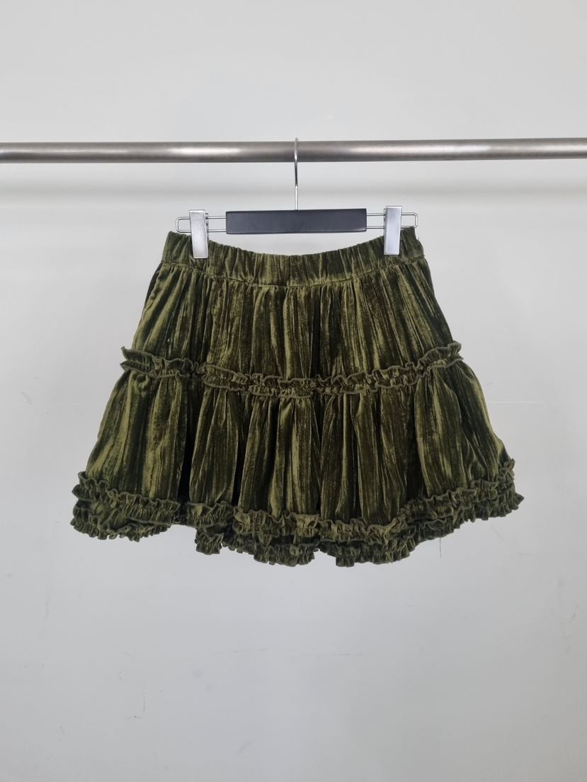 VERANDA東大門㊣直郵女士新款推薦休閑時尚人氣職業短裙天鵝絨VERANDA短裙