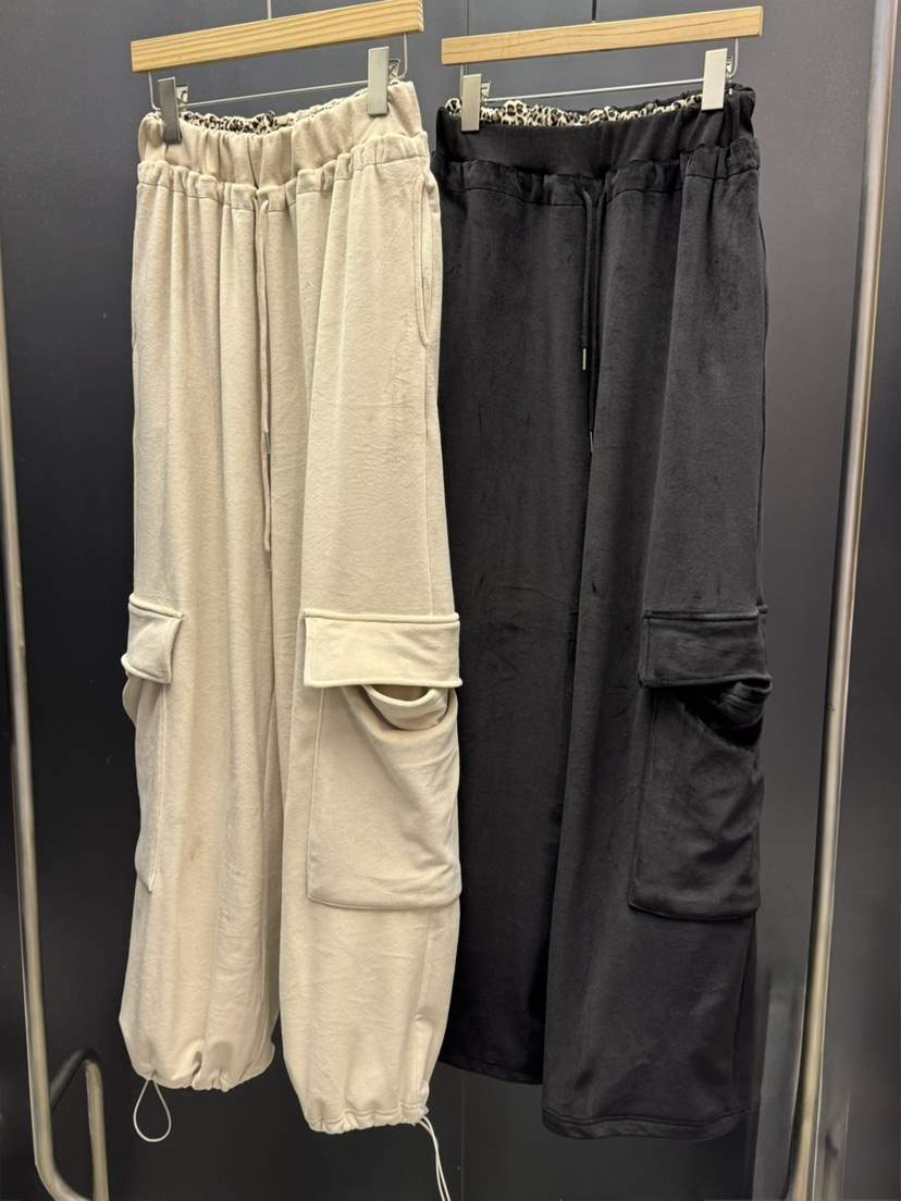 UNA/THE MAY東大門㊣直郵女士新品休閑休閑褲加絨皮褲貂皮THEMAY/UNA休閑褲