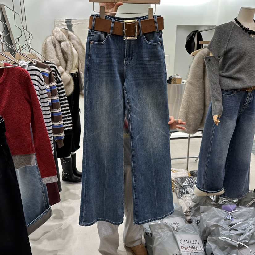 PART3東大門㊣代購女士新款職業熱賣休閑牛仔褲不含腰帶加絨Part.3牛仔褲