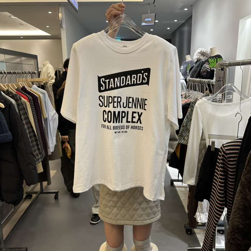 JENNIE東大門㊣實拍女士新款真品熱賣25秋冬職業人氣時尚T恤JENNIE/VENEFITT恤