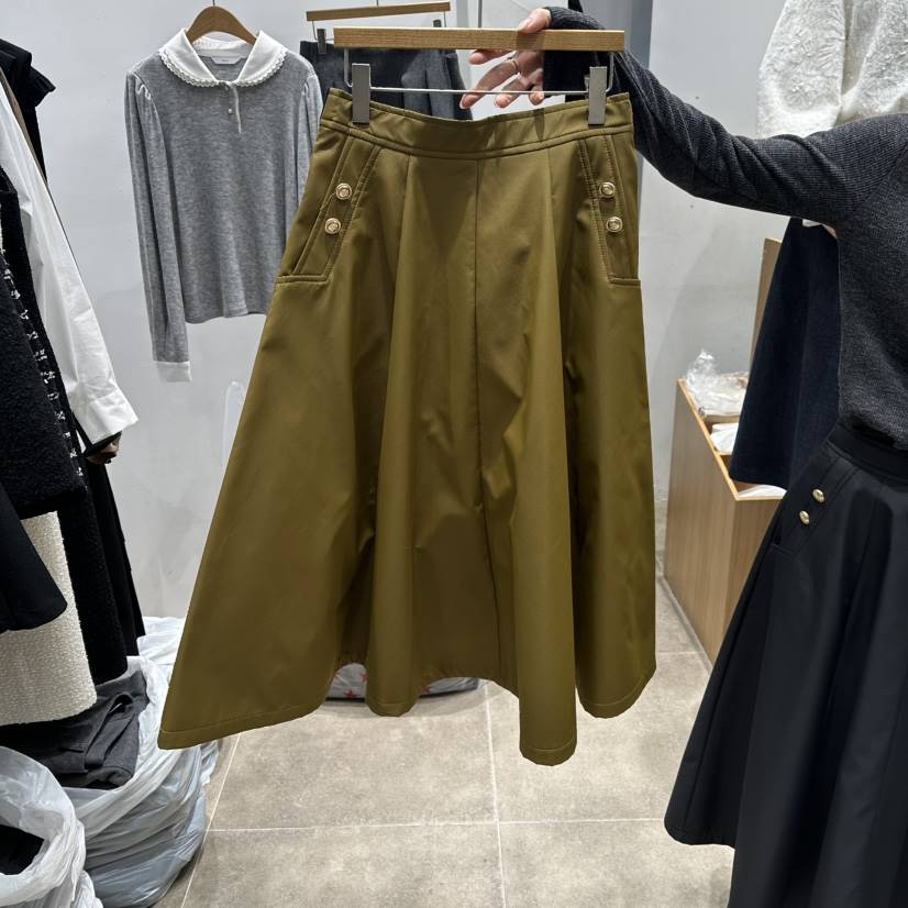 ENVY韓國直郵㊣女裝新品人氣推薦25秋冬真品時尚熱賣長裙紐扣ENVY長裙