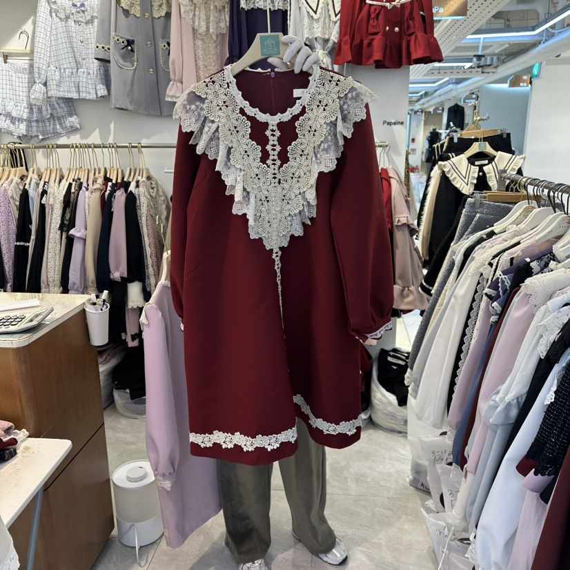 PAPA東大門㊣代購女士新款25秋冬時尚休閑熱賣職業推薦連衣裙PaPa/HALMADE連衣裙