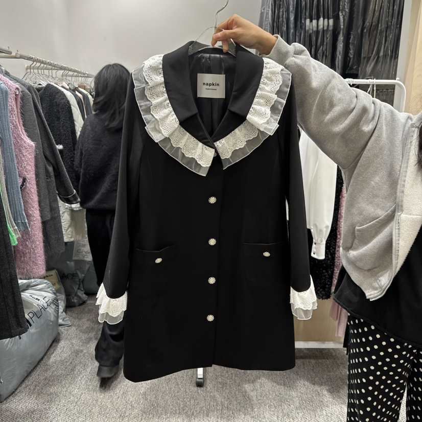 NAPKIN東大門㊣直郵女裝新款熱賣職業25秋冬人氣真品時尚夾克NAPKIN夾克