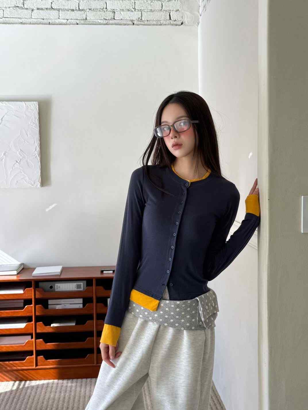 GISELE東大門㊣代購女士新款真品休閑熱賣針織衫羊毛衫雙層GISELE針織衫