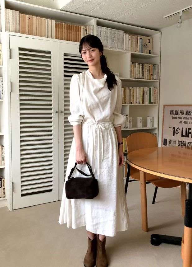 LOUNGE VERA東大門㊣實拍女裝新品25秋冬職業熱賣時尚連衣裙LOUNGE VERA-2件訂連衣裙