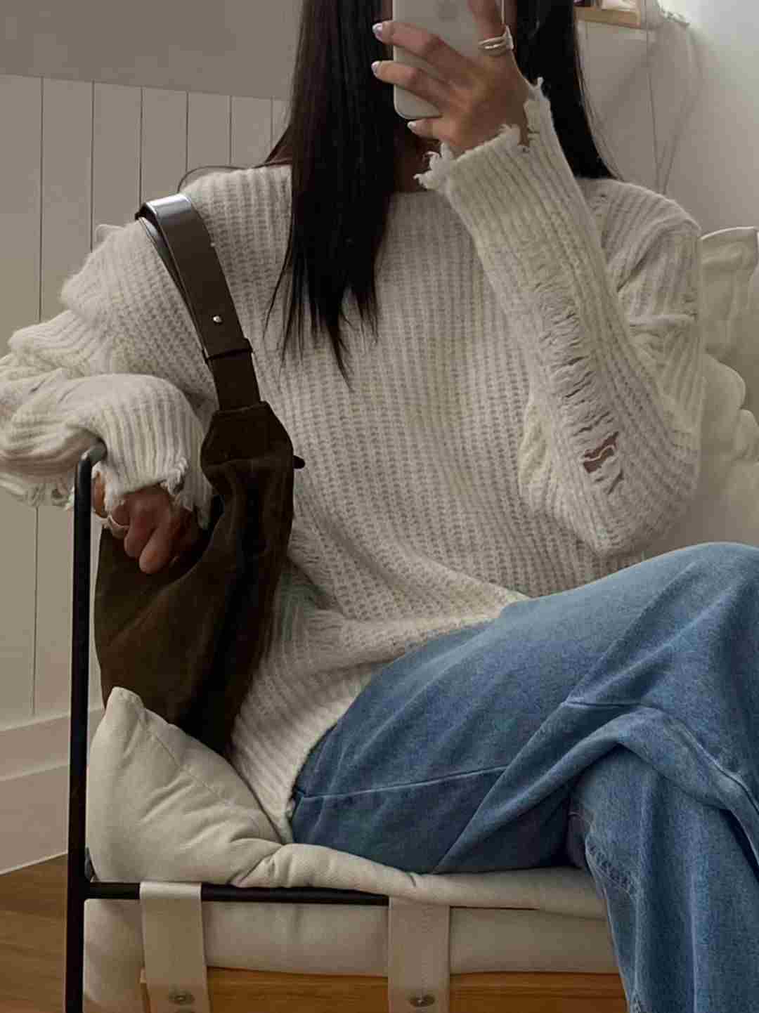 ALL OF US東大門㊣代購女士新品推薦休閑人氣職業熱賣毛衣ALL OF US毛衣