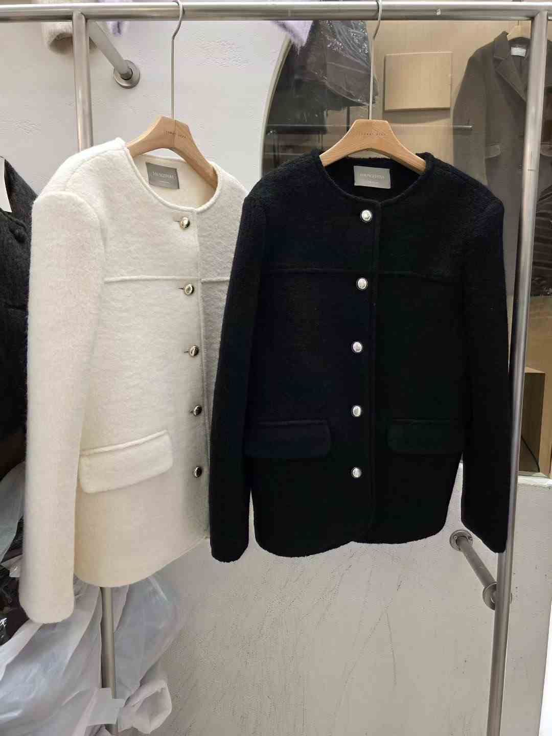 LOUNGE VERA東大門㊣代購女士新品推薦熱賣休閑人氣夾克羊毛LOUNGE VERA-2件訂夾克