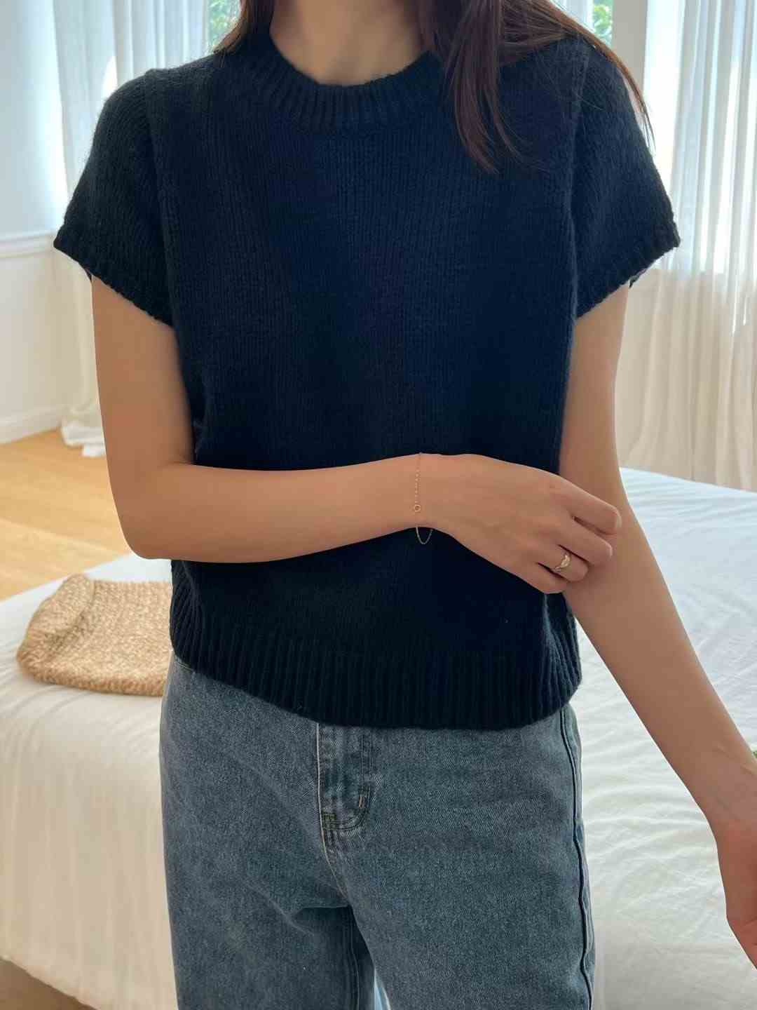 ALL OF US東大門㊣實拍女裝新品真品熱賣25秋冬職業針織衫ALL OF US針織衫