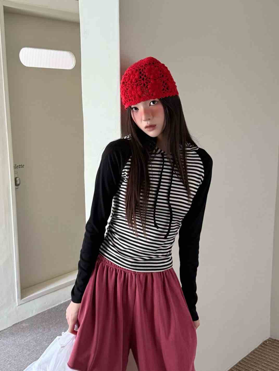 GISELE韓國直郵㊣女士新款推薦時尚職業真品休閑熱賣長袖T恤GISELE長袖T恤