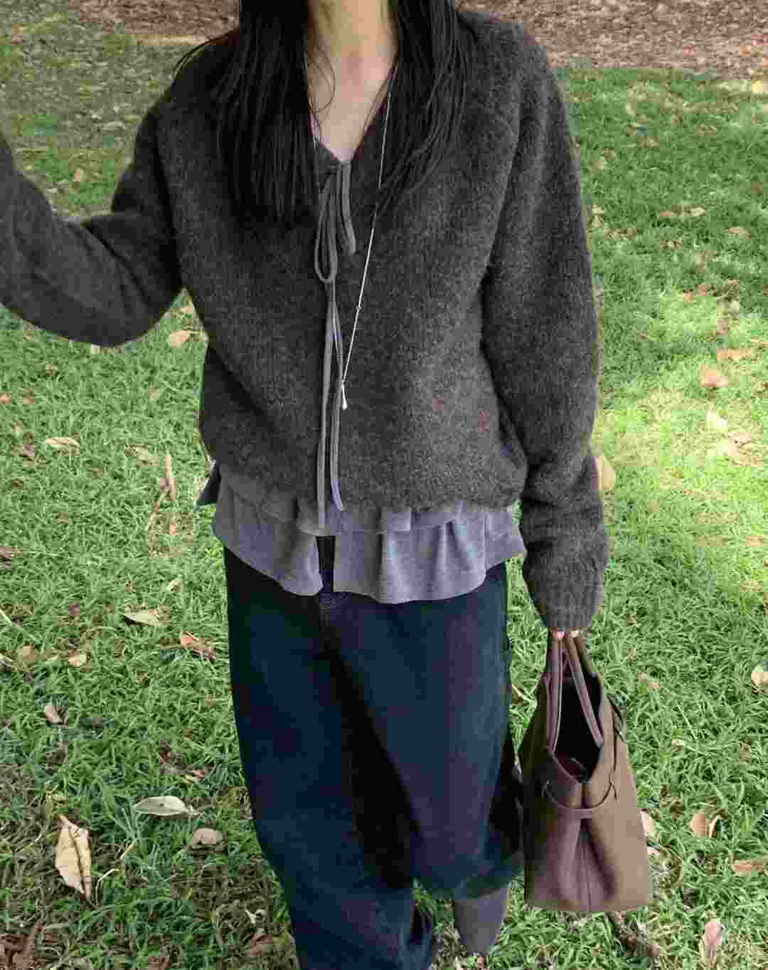 ALL OF US韓國直郵㊣女裝新品職業休閑熱賣針織衫不含脖帶ALL OF US針織衫