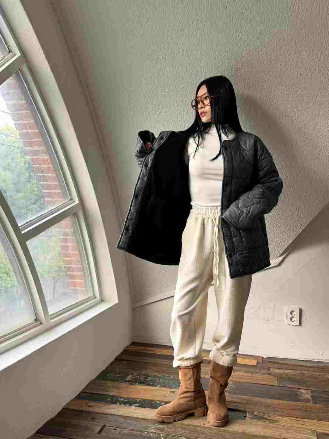 GISELE韓國代購㊣女士新款25秋冬熱賣真品推薦人氣休閑休閑褲GISELE休閑褲